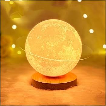 月型LEDランプ 磁力ムーンライト　リモコン付き色変調光タイマー機能あり Amazon.co.jp : 回転式上月ライト、磁気浮上 月ライト 浮遊